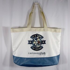 Disney Cruise Line Castaway Club Mickey Mouse Large Zippered Tote Bag #2